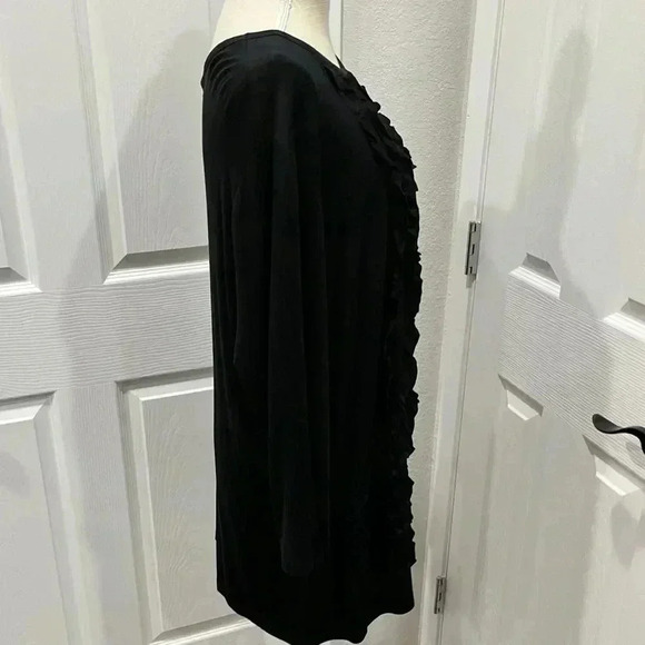 NWT Lane Bryant plus size long Sleeve visco’s/spandex blend Ruffle detailing - Picture 4 of 8